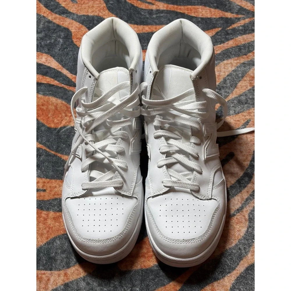 New Balance 480 BB480COC Men's Triple White High Top Athletic Shoes, Size 11